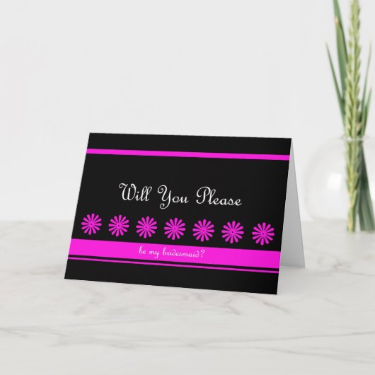 Fun Bridesmaid Card Einladung (Vorderseite)
