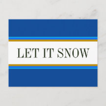 Fun Bright Alpine Blue White LASSEN IT SNOW Streif