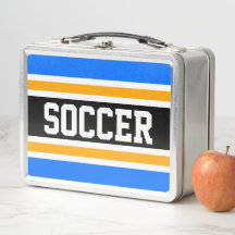 Fun Bright Blue Schwarz-weiß Yellow SOCCER Streife