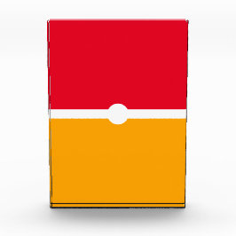 Fun Bright Bold Extravagante Farbblöcke Fotoblock