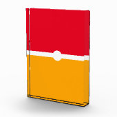 Fun Bright Bold Extravagante Farbblöcke Fotoblock (Rechts)