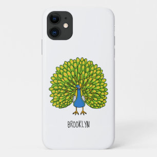 Fun bright bright peacock bird Illustration Case-Mate iPhone Hülle
