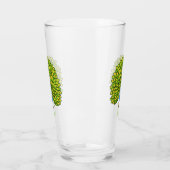 Fun bright bright peacock bird Illustration Glas (Links)