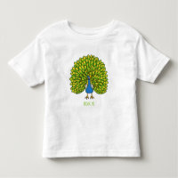 Fun bright bright peacock bird Illustration