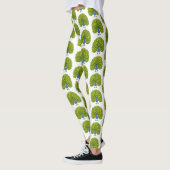 Fun bright bright peacock bird Illustration Leggings (Links)
