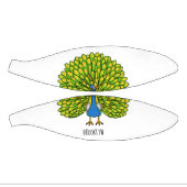 Fun bright bright peacock bird Illustration Mini Basketball (Panele)