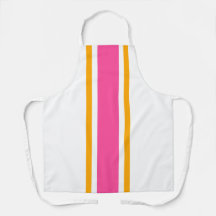Fun Bright Candy Pink Yellow White Racing Streifen