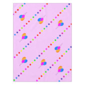 Fun Bright Colored Ballon auf PINK Tischdecke (Vorderseite)