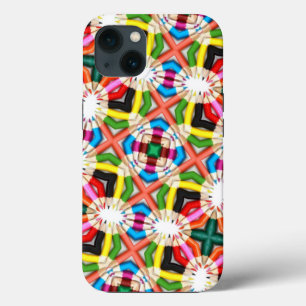 Fun Bright Colored Stift Kaleidoskop Muster Case-Mate iPhone Hülle