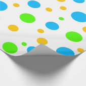 Fun Bright Dots Geschenkpapier (Ecke)