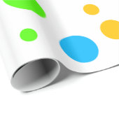 Fun Bright Dots Geschenkpapier (Rolleneckpunkt)
