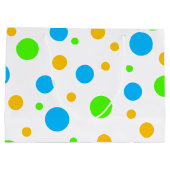 Fun Bright Dots Große Geschenktüte (Rückseite)