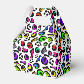 Fun Bright farbenfroh Modernes Party Muster Geschenkschachtel (Rückseite)