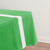Fun Bright Green Nordic White Snowflake Streifen Tischdecke (Beispiel)