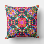 Fun Bright Muster Moderne eklektische Dopamindekor Kissen (Rückseite)