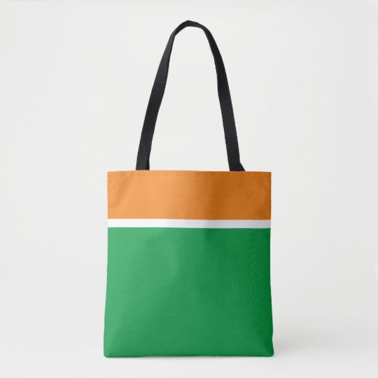 Fun Bright Orange Kelly Green White Sportränke Tasche (Vorderseite)