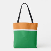 Fun Bright Orange Kelly Green White Sportränke Tasche (Rückseite)
