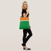 Fun Bright Orange Kelly Green White Sportränke Tasche (Am Model)