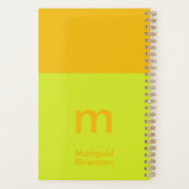 Fun Bright Personalisiert Planner Custom Monogram Planer (Rückseite)