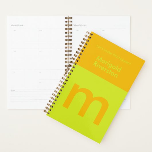 Fun Bright Personalisiert Planner Custom Monogram Planer (Anzeige)