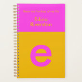 Fun Bright Personalisiert Planner Custom Monogram Planer (Vorderseite)