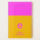 Fun Bright Personalisiert Planner Custom Monogram Planer (Rückseite)