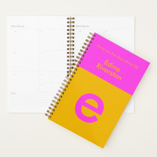 Fun Bright Personalisiert Planner Custom Monogram Planer (Anzeige)