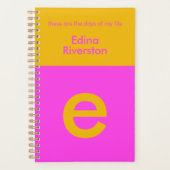 Fun Bright Personalisiert Planner Custom Monogram Planer (Vorderseite)