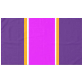 Fun Bright Pink Lila-gelb-weiße Streifen Tischdecke