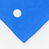 Fun Bright Red White Dotted Blue Racing Streifen Fleecedecke (Ecke)