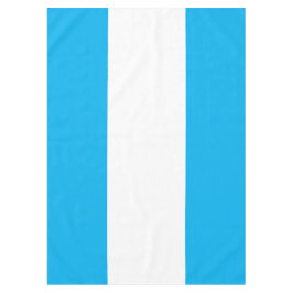 Fun Bright Sky Blaue weiße weiße nautische Streife Tischdecke