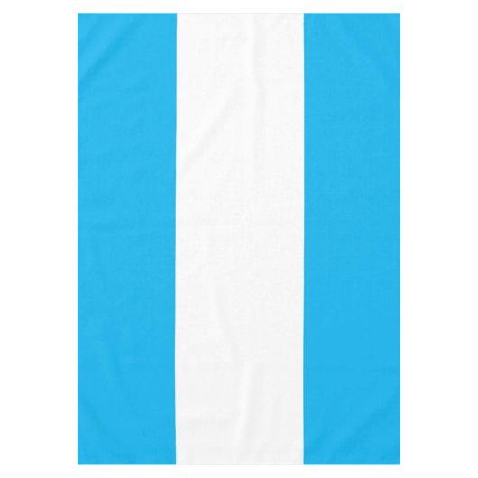 Fun Bright Sky Blaue weiße weiße nautische Streife Tischdecke (Vorderseite)