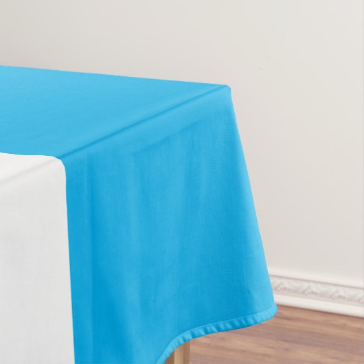 Fun Bright Sky Blaue weiße weiße nautische Streife Tischdecke (Beispiel)