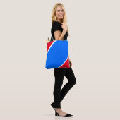 Fun Bright Sporty Red White Blue Modern Curves Tasche (Am Model)