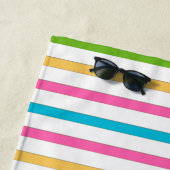 Fun Bright Strip Nautical Beach Handtuch (Beispiel)