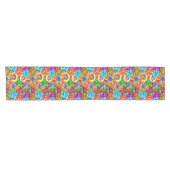 Fun Bright Summercolors Paint Spritzer Art Kurzer Tischläufer (Horizontal)