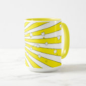 Fun Bright Sunshine SUPER POP! Comic Book Pop Art  Tasse (VorderseiteRechts)