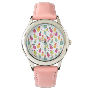 Fun Bright Tropische Ananas Armbanduhr