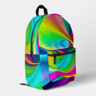 Fun Bright Wirbel Bedruckter Rucksack