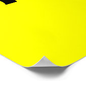 Fun Bright Yellow Motivierend Zitat Poster (Ecke)