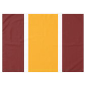 Fun Bright Yellow Retro Red Summer Streifen Tischdecke (Vorderseite (Horizontal))