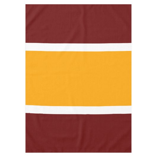 Fun Bright Yellow Retro Red Summer Streifen Tischdecke (Vorderseite)