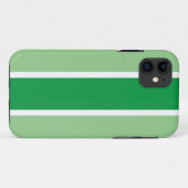 Fun Bright Zwei Tone grüne, weiße Streifen Case-Mate iPhone Hülle (Rückseite (Horizontal))