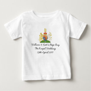 Fun British Royal Wedding "Page Boy" Souvenirs Baby T-shirt