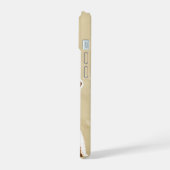 Fun Brown Cow Farm Animal Grafik iPhone 15 Hülle (Linke Seite)