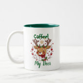 FUN Brown & Green ''My Deer'' Weihnachten Zweifarbige Tasse (Links)