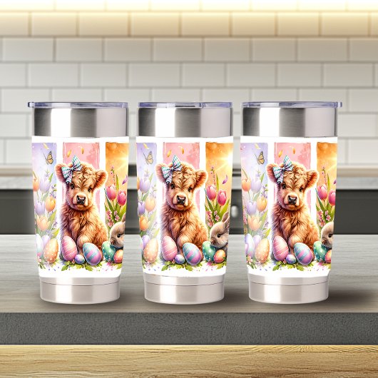 Fun Brushhub Osterhochland Kuh 20oz Thermobecher