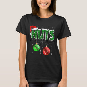 Fun Brust Nüsse Weihnachten Matching Couple Chestn T-Shirt