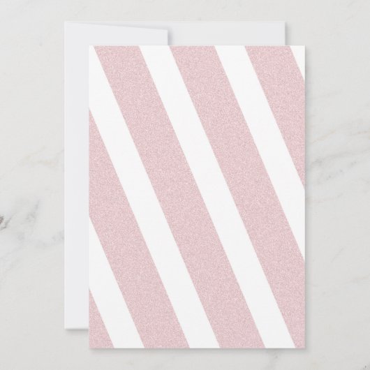 FUN BSN Abschluss lädt zum Rosa-Rosa-Glitzer ein Einladung (Rückseite)