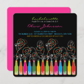 Fun Bubble Celebrations Junggeselinnen-Abschied la Einladung (Vorne/Hinten)